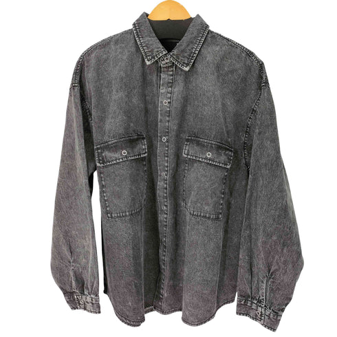 ラコレ LAKOLE ウォッシュド加工 デニムシャツ メンズ JPN:M